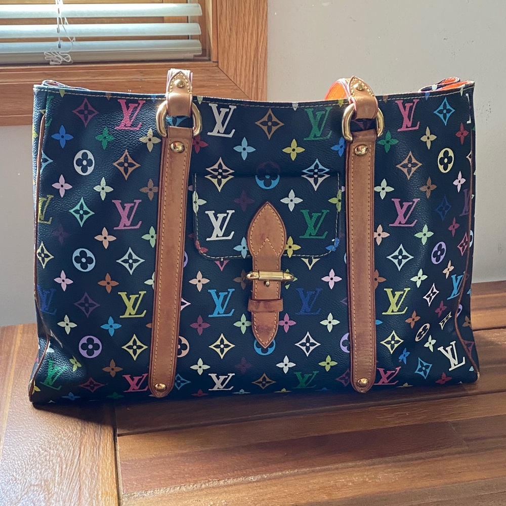 Louis Vuitton Multicolor Designer Tote Bag.